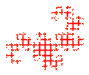 Picture of a Dragon Curve