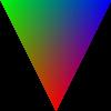 Picture of a color triangle