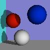 Picture of spheres with ambient and diffuse light