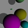 ray-traced spheres