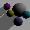 Picture of  Ray-Traced Spheres