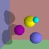 Picture of  Ray-Traced Spheres