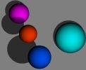 ray-traced spheres