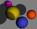 ray-traced spheres