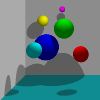 ray-traced spheres