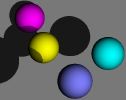 ray-traced spheres