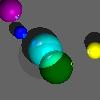 Picture of ray traced spheres