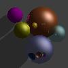 Picture of ray traced spheres