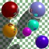 ray-traced spheres