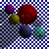 ray-traced spheres