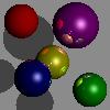 Picture of  Ray-Traced Spheres