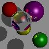 Picture of  Ray-Traced Spheres