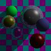 Picture of  Ray-Traced Spheres