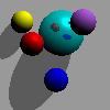 Picture of  Ray-Traced Spheres