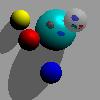 Picture of  Ray-Traced Spheres