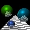 ray-traced spheres