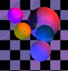 ray-traced spheres