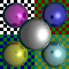 ray-traced spheres