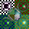 ray-traced spheres