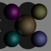 ray-traced spheres