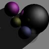 ray-traced spheres