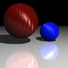 Picture of ray traced spheres