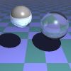 Picture of ray traced spheres