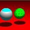 Picture of ray traced spheres