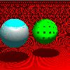 Picture of ray traced spheres