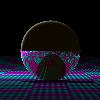 Picture of ray traced spheres