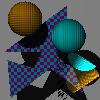 Picture of ray traced spheres