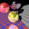 Picture of ray traced spheres