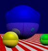 ray-traced spheres