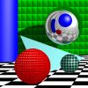 ray-traced spheres