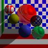 ray-traced spheres