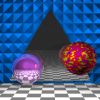 ray-traced spheres