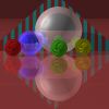 ray-traced spheres