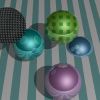 ray-traced spheres