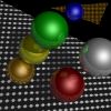 ray-traced spheres