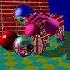 ray-traced spheres