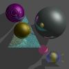 Picture of ray traced spheres