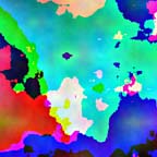 Picture of 2D turbulence, scale = 1, divisor = 128