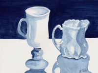 Watercolor of Cups