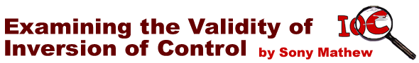 Examining the Validity of Inversion of Control 