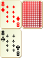 Everything execpt 8 of Diamons and 8 of Hearts is removed