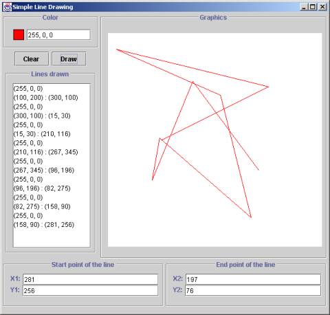 Simple Line Drawing Program