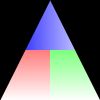 Divided Color Triangle