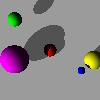 Picture of spheres with ambient and diffuse light