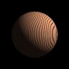 Picture of ray traced sphere of artificial wood