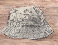 Watercolor of my hat